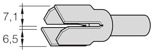 JBC Lötspitze Serie C245 Sondertypen, C245136/7,1 x 6,5 mm, Mikro Stick Switch C245136 (2045 2245 Loetkartusche Loetpatrone Loetspitze Lötkartusche Lötpatrone Wave) von JBC