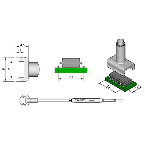 JBC C245222 SMD-Entlötspitze für T245 von JBC