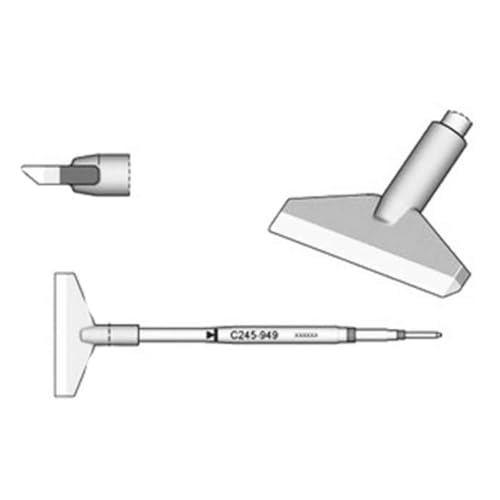 JBC Lötspitze Serie C245 Klingenform, C245949/32,0 mm, angewinkelt C245949 (2045 2245 Loetkartusche Loetpatrone Loetspitze Lötkartusche Lötpatrone) von JBC