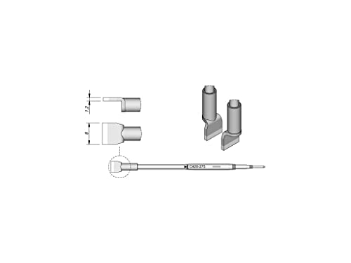 JBC Lötspitze Serie C420, C420275/8,0 mm, für Dual-In-Line-IC C420275 (Lötkartusche Lötpatrone Loetspitze Loetkartusche Loetpatrone Löt-/Entlötspitze) von JBC