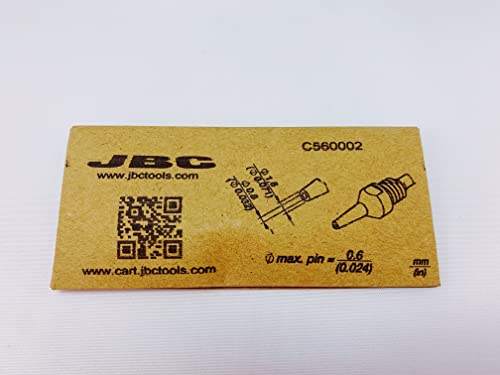 JBC Entlötspitze Serie C560, C560002/Ø 0,8 mm, 1,8 mm, Pincleaning C560002 (Entlötkartusche Entlötpatrone Entloetspitze Entloetkartusche Entloetpatrone 5600 DR5600 DR5650 Entlötdüse Entloetdüse) von JBC