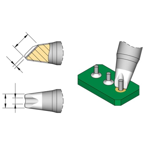 JBC Lötspitze Serie C245 Sondertypen, C245785/Ø 3,0 mm, Hohlkehle C245785 (2045 2245 Loetkartusche Loetpatrone Loetspitze Lötkartusche Lötpatrone Wave) von JBC