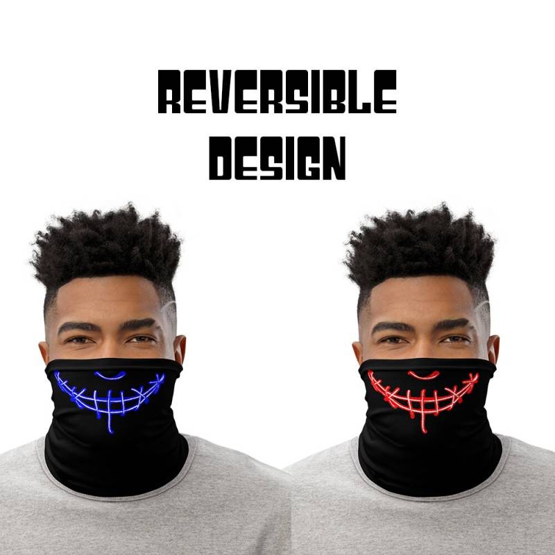 Smile Neck Gaiter - Film Inspirierte Gaiter Wende-Maske Unisex Neck Warmer Polyester Kopfband Maske Cosplay Bandana von JBFaceMask