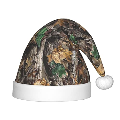 JBYJBX Cold Tree Camouflage-Druck, Weihnachtsmütze, Outdoor-Weihnachtszubehör, Partys, Unisex, Hut, Urlaub, Kopfbedeckung und Geschenk von JBYJBX