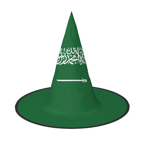 JBYJBX Flagge von Saudi-Arabien, Halloween-Hut, Kostüme, Hexenhut für Party und Cosplay, Hexenparty-Dekorationen von JBYJBX