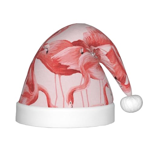 JBYJBX Weihnachtsmütze mit Flamingo-Druck, Outdoor-Zubehör, Partys, Unisex, Urlaub, Kopfbedeckung und Geschenk von JBYJBX