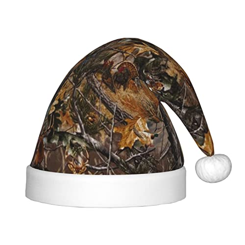 JBYJBX Weihnachtsmütze mit Jagdhirsch, Bär, Hirsch, Druck, für den Außenbereich, Weihnachtszubehör, Partys, Unisex, Urlaub, Kopfbedeckung und Geschenk von JBYJBX