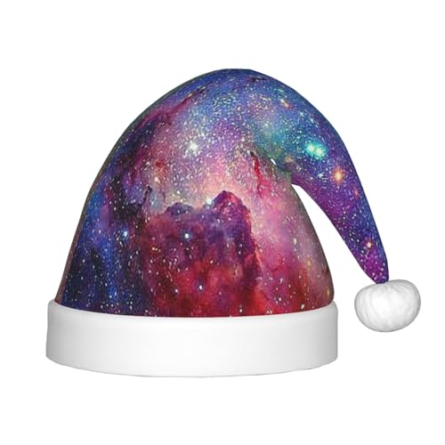 JBYJBX Weihnachtsmütze mit buntem Galaxie-Druck, Outdoor-Zubehör, Partys, Unisex, Urlaub, Kopfbedeckung und Geschenk von JBYJBX