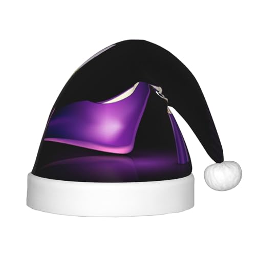 JBYJBX Weihnachtsmütze mit elegantem violettem High Heels, Outdoor-Zubehör, Partys, Unisex, Urlaub, Kopfbedeckung und Geschenk von JBYJBX