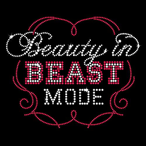 Beauty in Beast Mode Iron On Rhinestone Crystals and Rhinestuds T-shirt Transfer by Jubilee Rhinestones by Jubilee Rhinestones von JCS Rhinestones