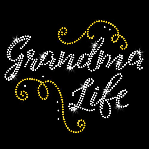 Grandma Life Bügelbilder Strass und Strass für T-Shirts von JCS Rhinestones von JCS Rhinestones