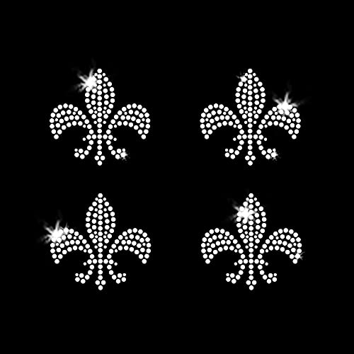 Set of 3 Small Fleur de Lis Iron On Rhinestone Crystal T-shirt Transfers by Jubilee Rhinestones by Jubilee Rhinestones von JCS Rhinestones