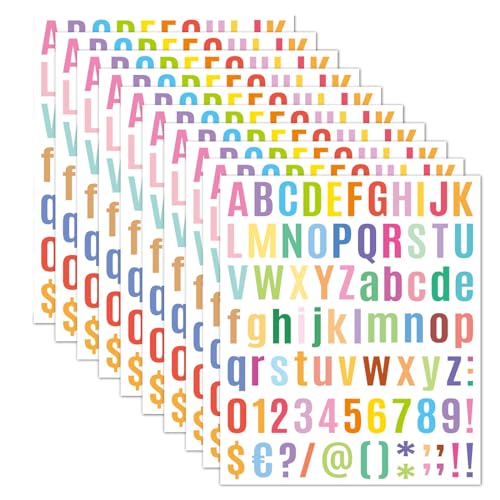 10 Stück Buchstaben Aufkleber, Buchstaben Zum Aufkleben, Wachsbuchstaben Für Kerzen,Sticker Aesthetic, Aufkleber, Aufkleber Buchstaben, Klebebuchstaben Klein, Selbstklebende Buchstabenaufkleber von JCTRRJ