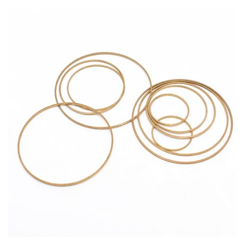 JCUIyon 20-100 Stücke 4mm-80mm Geschlossenen Kreis Ringe Messing Hoops Ohrring Drähte Anschlüsse for DIY Anhänger Herstellung Zubehör(20mm) von JCUIyon