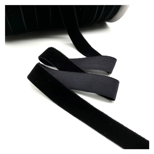 JCUIyon Geschenkband für Hochzeit, Party, Dekoration, handgefertigt, Haarwickeln, Weihnachtsband, Schwarz, 15 mm von JCUIyon