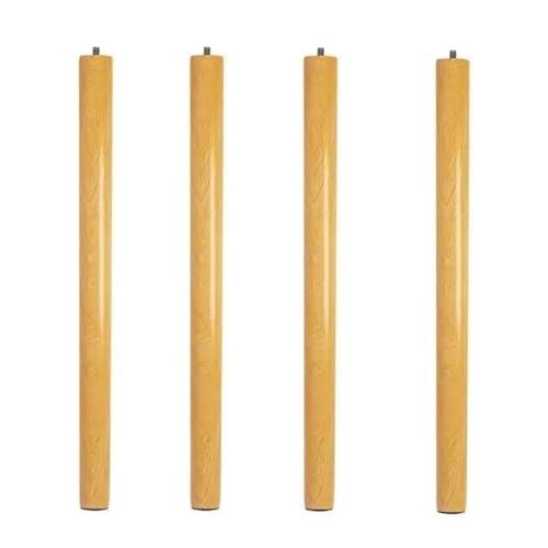 Vierer-Set, Möbelbeine aus Holz, konische Beine, mit geraden und abgewinkelten Montageplatten, Couchtisch, Schreibtisch, Stuhl, Kommode, Fußhocker, Schrank, Bankbeine(Vertical angle,30cm/11.8in) von JCVCCV