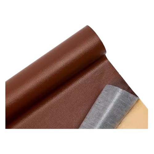 Kunstleder Selbstklebend Leder Reparatur Flicken, Selbstklebendes Leder-Reparaturset Für Risse, Polsterstoff Aus Vinyl-Kunstleder Für Sofas Möbel Autositze Stühle(Brown) von JCWGLY