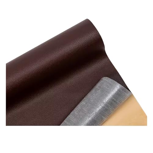 Kunstleder Selbstklebend Leder Reparatur Flicken, Selbstklebendes Leder-Reparaturset Für Risse, Polsterstoff Aus Vinyl-Kunstleder Für Sofas Möbel Autositze Stühle(Dark Brown) von JCWGLY