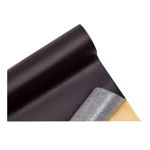 Kunstleder Selbstklebend Leder Reparatur Flicken, Selbstklebendes Leder-Reparaturset Für Risse, Polsterstoff Aus Vinyl-Kunstleder Für Sofas Möbel Autositze Stühle(Dark Coffee) von JCWGLY