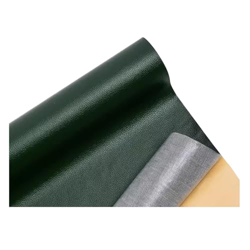 Kunstleder Selbstklebend Leder Reparatur Flicken, Selbstklebendes Leder-Reparaturset Für Risse, Polsterstoff Aus Vinyl-Kunstleder Für Sofas Möbel Autositze Stühle(Dark Green) von JCWGLY