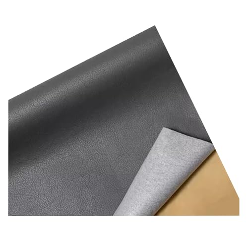 Kunstleder Selbstklebend Leder Reparatur Flicken, Selbstklebendes Leder-Reparaturset Für Risse, Polsterstoff Aus Vinyl-Kunstleder Für Sofas Möbel Autositze Stühle(Gray) von JCWGLY