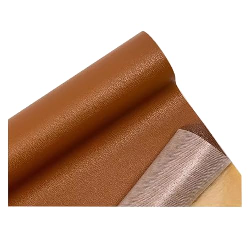 Kunstleder Selbstklebend Leder Reparatur Flicken, Selbstklebendes Leder-Reparaturset Für Risse, Polsterstoff Aus Vinyl-Kunstleder Für Sofas Möbel Autositze Stühle(Light Brown) von JCWGLY