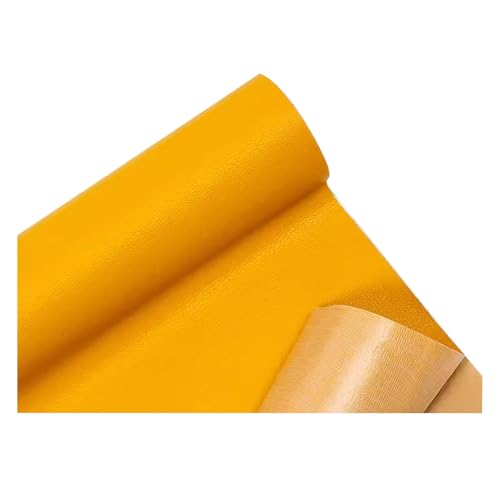 Kunstleder Selbstklebend Leder Reparatur Flicken, Selbstklebendes Leder-Reparaturset Für Risse, Polsterstoff Aus Vinyl-Kunstleder Für Sofas Möbel Autositze Stühle(Yellow 1) von JCWGLY