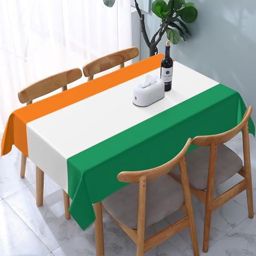 JDFHGNU Tischdecke mit Flagge der Elfenbeinküste, bedruckt, rechteckig, dekorativ, für Esstische im Innen- und Außenbereich von 10 bis 15 cm, 137 x 183 cm von JDFHGNU