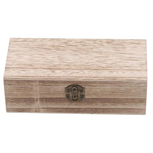 JDSHFEN Schmuckschatulle Organizer Retro-Aufbewahrungsbox aus Holz Schlichtes Holz mit Deckel multifunktionale Scharnierboxen Geschenkverpackung Schmuckschatulle, von JDSHFEN