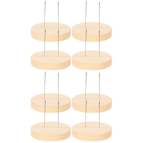 2 Sätze -displayständer Puppenständer Aus Filz Spielzeugpuppen Unterstützen Aufbewahrungsständer Für Häkelpuppen Nadelfilz-puppenständer Puppenregal Holz Beige 4 Stück * 2 JECOMPRIS von JECOMPRIS