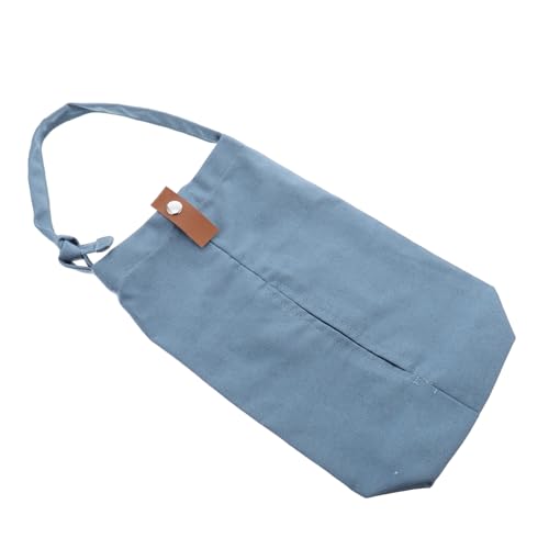 JECOMPRIS 1Stk tragbare Papiertüte Taschen Ebene Netz Kapselsitz Gürtel kinderzimmerdeko bürozubehör Auto Tissue Holder wohnzimmerdeko Tasche aus Stoff Autositz-Organizer Segeltuch Blue von JECOMPRIS