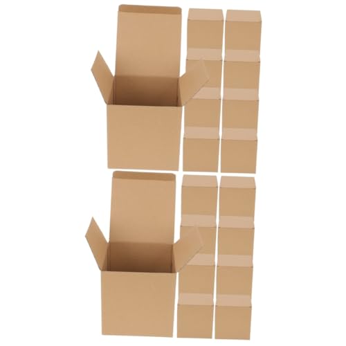 JECOMPRIS 2 Sätze Wellpappe Versandschachteln Aus Pappe Boxen Für Versandkartons Aus Pappe Postfächer Nagelverpackungsboxen Verpackungsschachteln Aus Pappe Wellpapier Brown 10 Stück * 2 von JECOMPRIS