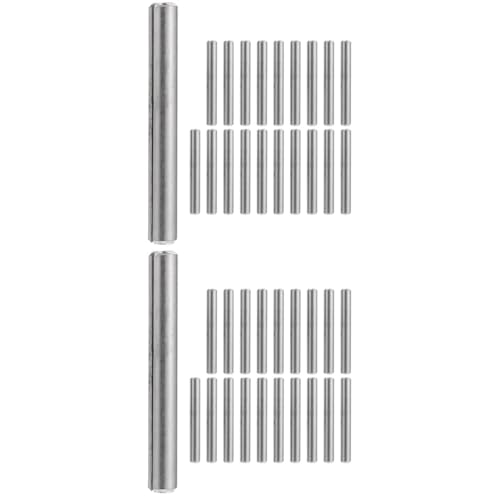 JECOMPRIS 2 Sätze Zylindrischer Positionierungsstift Verstellbare Regalhalterungen Anschlüsse Bausatz Gestell Weiße Regalhalterung Klopfen Geländer Draht Silver Rostfreier Stahl 20 Stück * 2 von JECOMPRIS