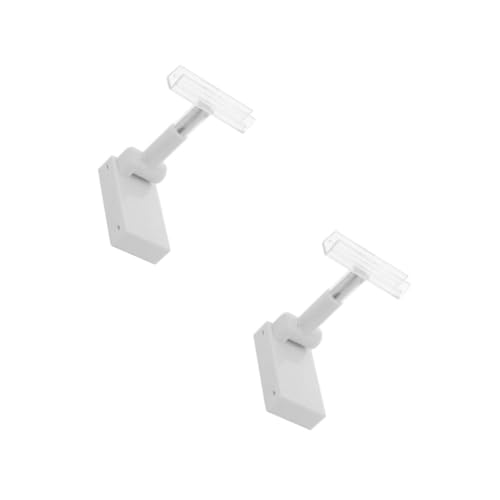 JECOMPRIS 2 Stück Magnetische Schilderbasis Durchsichtig Supermarkt Etikettenhalter Werbeclip Regal Magnetclip Nummernkarten Clips Warendisplay Etikettenhalter Magnet Clip von JECOMPRIS