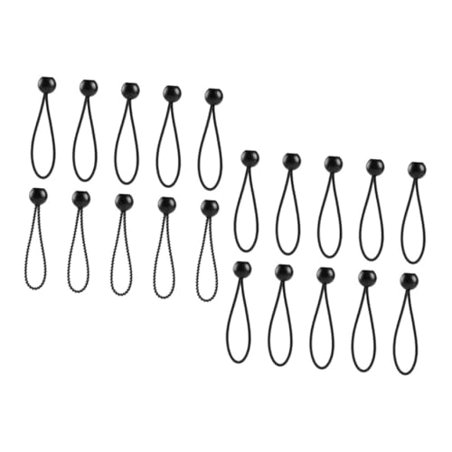 JECOMPRIS 20st Elastische Kordelbänder Planenschnüre Baldachin Schnüre Kugel-Bungee-seile Elastisches Seil Für Camping Spanngurte Für Die Plane Elastisches Seil Im Freien Outdoor-Kabel Nylon von JECOMPRIS