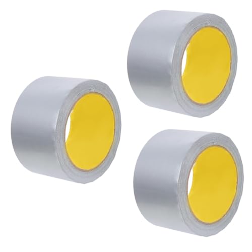 JECOMPRIS 3 Rollen Klebeband packing tape paketband römerwickelband dichtungsbänder packetkleband Papier Weiß Leise Freude Multifunktions-Wickelband professionelles Dichtungsband Grey von JECOMPRIS