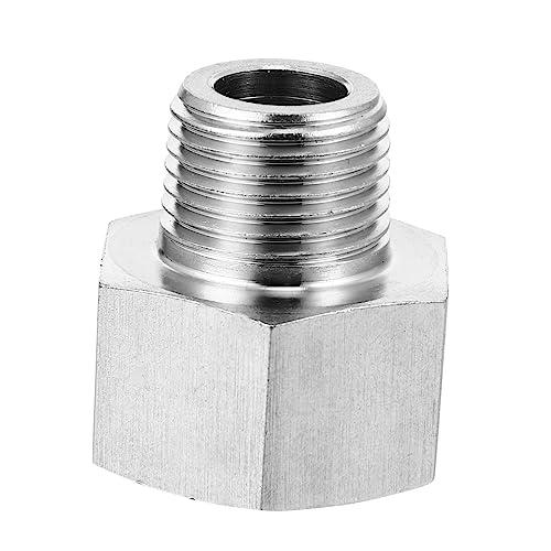 JECOMPRIS 3 Stück Gewindeadapter Rohr Stoßverbinder Gewindespitzenanschlussanpassung Adapter Des Wasserdruckmessers Adapter Für Manometer Messadapter Rostfreier Stahl Silver JECOMPRIS 3 Stück Gewindeadapter Rohr Stoßverbinder Gewindespitzenanschlussanpassung Adapter Des Wasserdruckmessers Adapter Für Manometer Messadapter Rostfreier Stahl Silver von JECOMPRIS