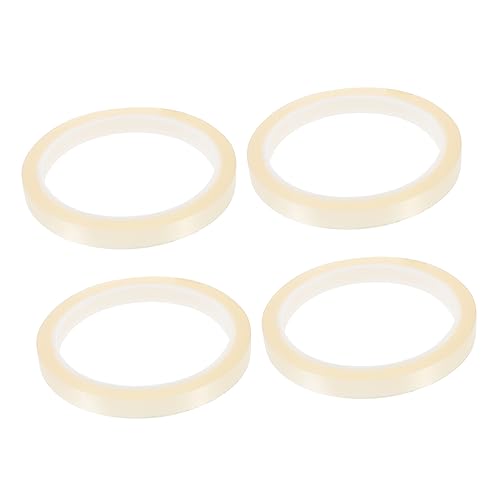 JECOMPRIS 4 Rollen Klebeband Utility Wärmeband Absperrdraht Schrumpfband Acetat Elektrisches Thermoband Leitfähiges Doppelseitiges Klebeband UV Band Polyesterfolie Transparent von JECOMPRIS