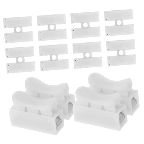 JECOMPRIS 55 Stück Federklemmen-klemmen-federdraht-steckverbinder, 2-poliger Push-schnellverbinder, Federklemmen-klemmenblock, Draht-kabel-stecker, Weiße Verdrahtungsklemme von JECOMPRIS