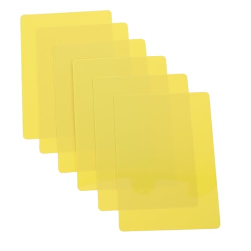 JECOMPRIS 6st Preisschild Müll Aufkleber Transparente Aufkleber Thekenschutz Für Die Küche Manipulationssiegel Arbeitsplattenschutz Gegenmattenschutz Wasserdichte Tischsets Pvc Yellow von JECOMPRIS