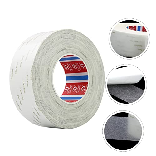 JECOMPRIS Klebeband Trans-Tape Straßenband Leitung Kabelbinder Bandspender Saum double sided tape doppelseitige klebebänder gummigurt durchsichtiger Kleber Baumwollpapierkleber Gewebe Weiß von JECOMPRIS