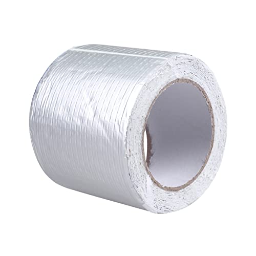 JECOMPRIS Schwellerreparaturband wasserdichtes Band Butylband Isolierung von Klimaanlagenrohren ultra waterproof tape aluklebeband Klebeband für Dachreparaturen Butylkautschukband Silver von JECOMPRIS