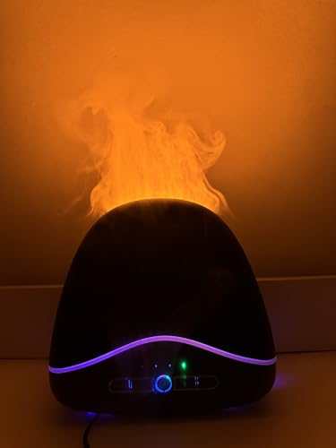 Flammen-Diffusor, 300mL Diffuser ätherische öle, Aroma Diffuser, Duftöl Diffuser, Duftlampe Fuer ätherische öle von JEPEErbz