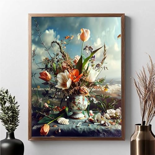 Diamond Painting Erwachsene Blume Diamond Painting Kinder Blumen 5D DIY Runden Mosaikherstellung Basteln Erwachsene Anfänger Set für Heim Schlafzimmer Wand Deko Wohnzimmer, Geschenke 40x50cm JPF 2-R Diamond Painting Erwachsene Blume Diamond Painting Kinder Blumen 5D DIY Runden Mosaikherstellung Basteln Erwachsene Anfänger Set für Heim Schlafzimmer Wand Deko Wohnzimmer, Geschenke 40x50cm JPF 2-R von JEPGFOU