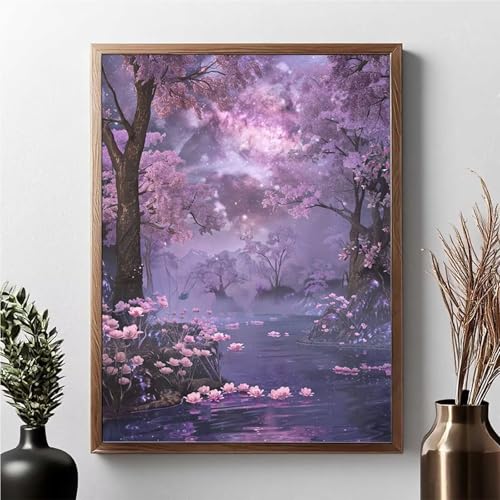 Diamond Painting Landschaft, Diamond Painting Erwachsene Blume Diamant Malerei Bilder Full Drill 5D DIY Diamont Art Stickerei Set Geeignet Als Geschenk, Zur Entspannung und Wanddeko 80x100cm JPF X-9 Diamond Painting Landschaft, Diamond Painting Erwachsene Blume Diamant Malerei Bilder Full Drill 5D DIY Diamont Art Stickerei Set Geeignet Als Geschenk, Zur Entspannung und Wanddeko 80x100cm JPF X-9 von JEPGFOU