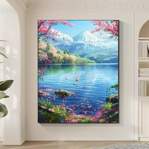 Landschaft Diamond Painting XXL KirschblüTen Diamond Art Bilder Erwachsene Dimond Painting Kinder Mosaikherstellung Stickerei Kreuzstich Malerei Kits Basteln für Erwachsene, Geschenke 90x120cm L-F Landschaft Diamond Painting XXL KirschblüTen Diamond Art Bilder Erwachsene Dimond Painting Kinder Mosaikherstellung Stickerei Kreuzstich Malerei Kits Basteln für Erwachsene, Geschenke 90x120cm L-F von JEPGFOU