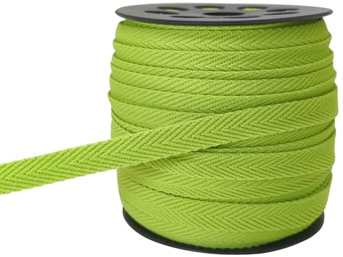 Fischgräten-Twillband zum Nähen, 0,95 m, Nylon-Gurtband zum Sticken, Krawatten, Sporthosen, Stoff, Schrägband, Kleidung, Nähen, Spitzenbänder zum Aufhängen von Schlaufen (Apfelgrün 023) von JESEP YONG