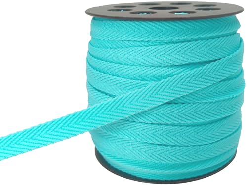 Köperband mit Fischgrätenmuster, 0,95 m, Nylon-Gurtband zum Sticken, Krawatten, Sporthosen, Stoff, Schrägband, Kleidung, Nähen, Spitzenbänder zum Aufhängen von Schlaufen (Babyblau 029) von JESEP YONG