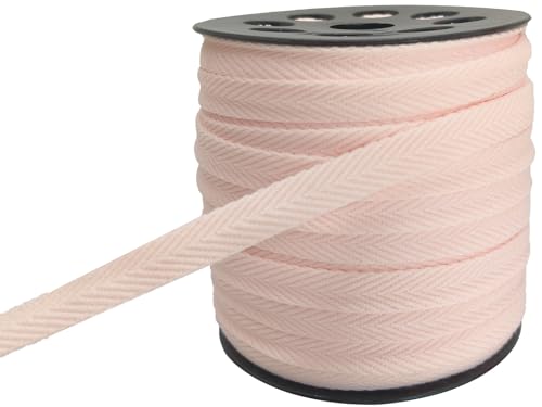 Köperband mit Fischgrätenmuster, 0,95 m, Nylon-Gurtband zum Sticken, Krawatten, Sporthosen, Stoff, Schrägband, Kleidung, Nähen, Spitzenbänder zum Aufhängen von Schlaufen (Lt Pink 008) von JESEP YONG