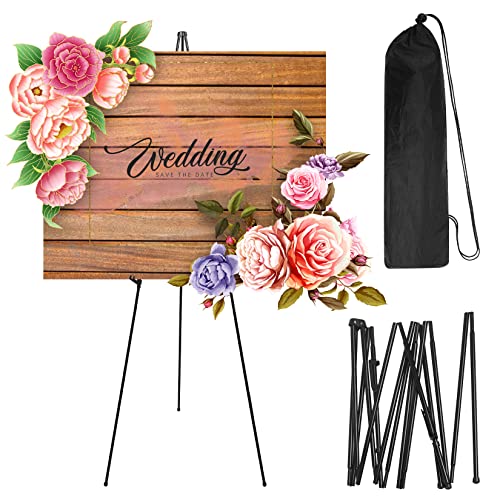 Display-Staffelei-Ständer – Höhenverstellbarer Staffelei-Ständer für Hochzeit, einfach zu transportieren, faltbarer Präsentationsständer, Willkommensschild-Ständer geeignet für Hochzeitseinladung, von JETFLIP